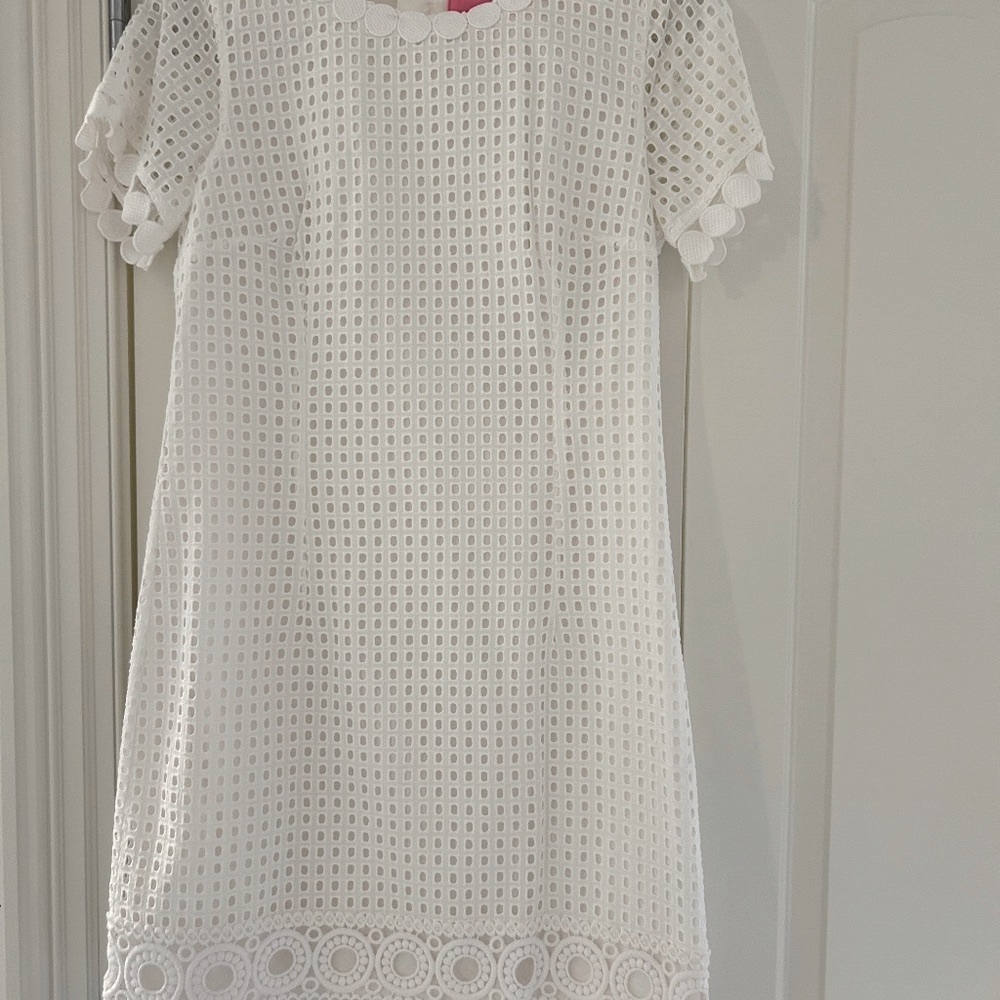 Lilly Pulitzer white eyelit dress  perfect for graduation